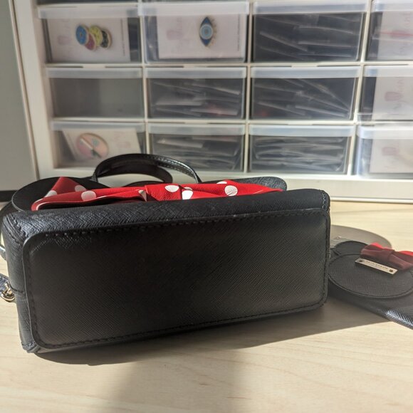 NWOT Kate Spade Minnie Mouse Mini Maisie Crossbody + NWT Bow Card Holder BUNDLE - Picture 9 of 12